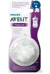 Philips Avent Scf046/27 Natural Ikili Biberon Emziği Y Kesik 6+ Ay Yoğun Akışlı